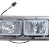 340-499-417521i Aftermarket Kenworth Upgrade Headlight Assembly Retangular W/Bezel LH