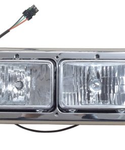 340-499-417521i Aftermarket Kenworth Upgrade Headlight Assembly Retangular W/Bezel LH