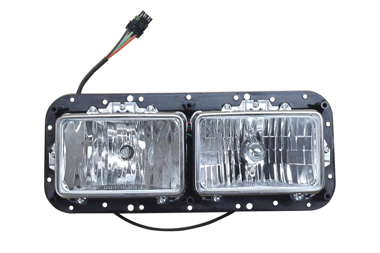 340-499-417521i Aftermarket Kenworth Upgrade Headlight Assembly Retangular W/Bezel LH - Image 2