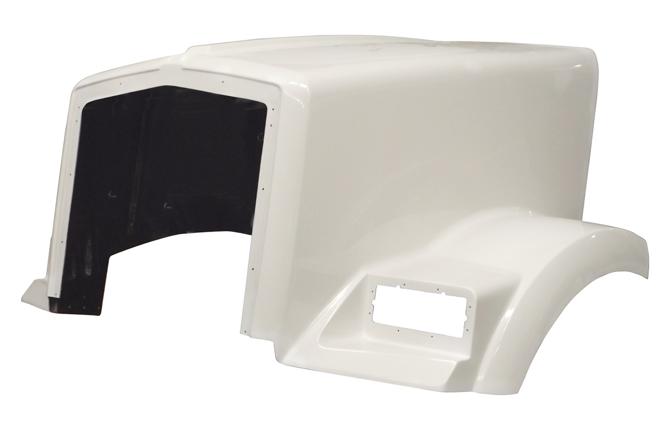 JP-K11 Aftermarket, Fits Kenworth T800 Curved Cowl Hood With Split Fender1995 to 2006