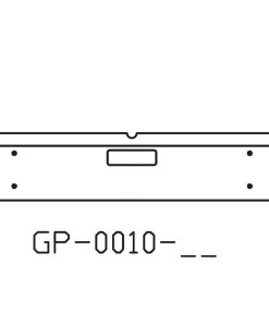 150-GP-0010-12 Aftermarket,  Fits Mack MR MD Bumper 12" Tall with 7" Break Back