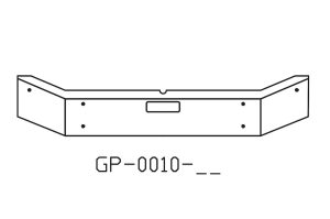 150-GP-0010-12 Aftermarket,  Fits Mack MR MD Bumper 12" Tall with 7" Break Back