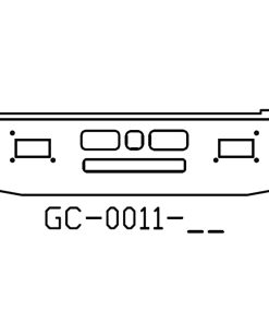 150-GC-0011-02 Aftermarket,  Fits Mack R600,  R700 bumper 16” Tall with tapered ends