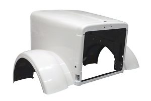 JP-P06 Aftermarket,  Fits Peterbilt 379 Short Hood 119" BBC with replaceable fenders
