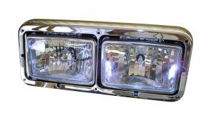 320-499-417539i Aftermarket Upgrade Headlight Assembly Rectangular Left Side