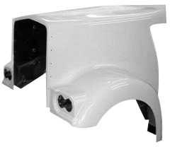 Alternative view of JP-K21K Aftermarket,  Fits Kenworth W900L A Model Headlight Aero Truck-Rodz Hood