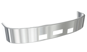 120-0292SSC FREIGHTLINER BUMPER COLUMBIA SBA 04-07 STAINLESS STEEL ALUMINUM
