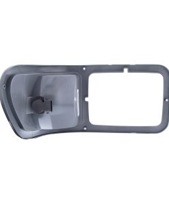 310-FD-31982 HEADLIGHT BEZEL WITH PARK LIGHT FOR 2000-2015 FORD F-650/F-750 - GRAY PLASTIC - DRIVER SIDE