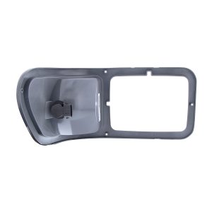 310-FD-31982 HEADLIGHT BEZEL WITH PARK LIGHT FOR 2000-2015 FORD F-650/F-750 - GRAY PLASTIC - DRIVER SIDE
