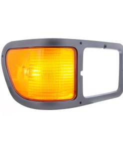 310-FD-31983 HEADLIGHT BEZEL WITH PARK LIGHT FOR 2000-2015 FORD F-650/F-750 - GRAY PLASTIC - PASSENGER SIDE