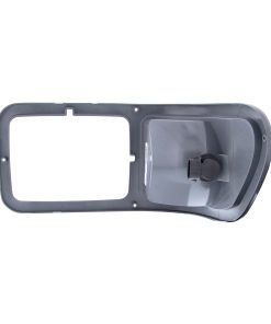 310-FD-31983 HEADLIGHT BEZEL WITH PARK LIGHT FOR 2000-2015 FORD F-650/F-750 - GRAY PLASTIC - PASSENGER SIDE