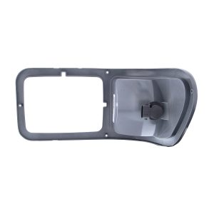 310-FD-31983 HEADLIGHT BEZEL WITH PARK LIGHT FOR 2000-2015 FORD F-650/F-750 - GRAY PLASTIC - PASSENGER SIDE
