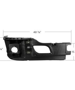 141-BKW-41817 BUMPER REINFORCEMENT WITH FOG LIGHT HOLES FOR 3-2021 KENWORTH T680-PASSENGER SIDE
