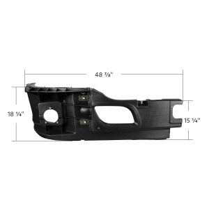 141-BKW-41817 BUMPER REINFORCEMENT WITH FOG LIGHT HOLES FOR 3-2021 KENWORTH T680-PASSENGER SIDE
